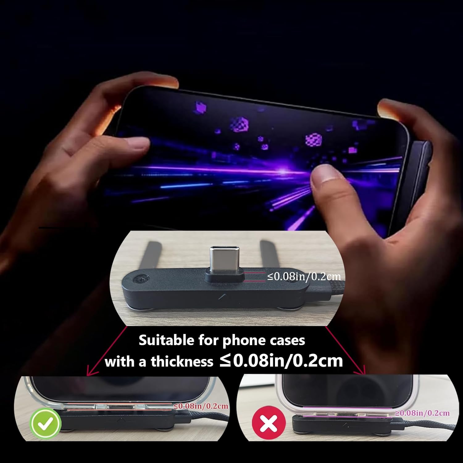 CABLE 2 EN 1 CON SOPORTE INVISIBLE