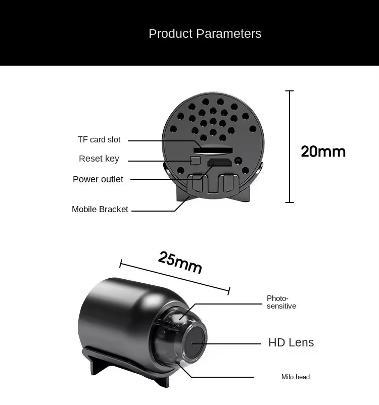 Mini Camara Wifi Espia X5 P2p Fullhd Vis